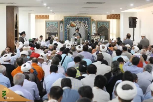 حجة الإسلام نواب في مؤتمر مساعدي الحجاج: مساعدي الحجاج هم أتباع سنة المعصومين (ع). 2