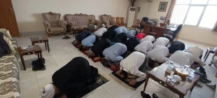 بازدید مسئول دفتر نمایندگی بعثه مقام معظم رهبری در نجف از اشپزخانه الغدیر  5