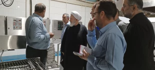 بازدید مسئول دفتر نمایندگی بعثه مقام معظم رهبری در نجف از اشپزخانه الغدیر  9