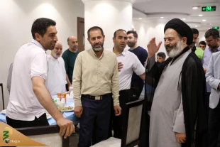 دیدار صمیمانه سرپرست حجاج ایرانی با زائران در هتل مواکب الکوثر مکه 2