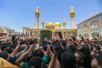 تشییع نمادین پیکر امام جواد علیه‌السلام در کاظمین 3