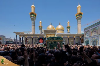 تشییع نمادین پیکر امام جواد علیه‌السلام در کاظمین 4
