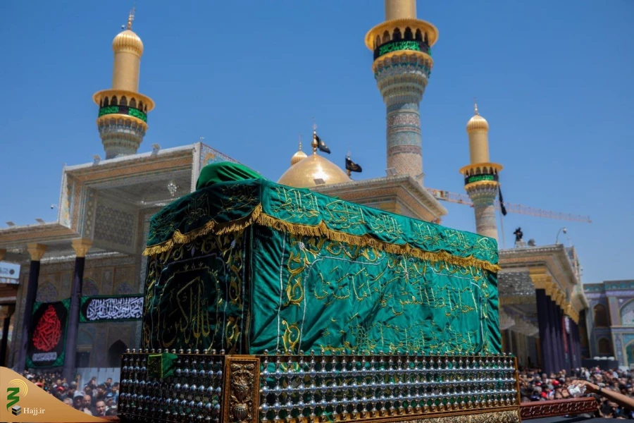 تشییع نمادین پیکر امام جواد علیه‌السلام در کاظمین 5
