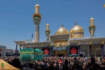 تشییع نمادین پیکر امام جواد علیه‌السلام در کاظمین 6