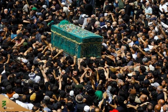 تشییع نمادین پیکر امام جواد علیه‌السلام در کاظمین 12