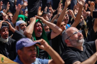 تشییع نمادین پیکر امام جواد علیه‌السلام در کاظمین 10