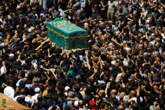 تشییع نمادین پیکر امام جواد علیه‌السلام در کاظمین 17