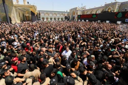 تشییع نمادین پیکر امام جواد علیه‌السلام در کاظمین 11