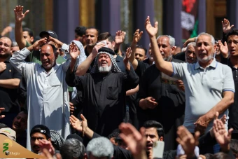 تشییع نمادین پیکر امام جواد علیه‌السلام در کاظمین 23