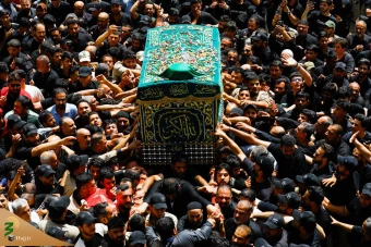 تشییع نمادین پیکر امام جواد علیه‌السلام در کاظمین 24
