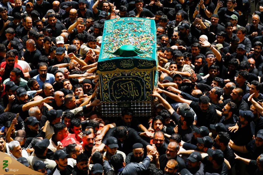 تشییع نمادین پیکر امام جواد علیه‌السلام در کاظمین 24