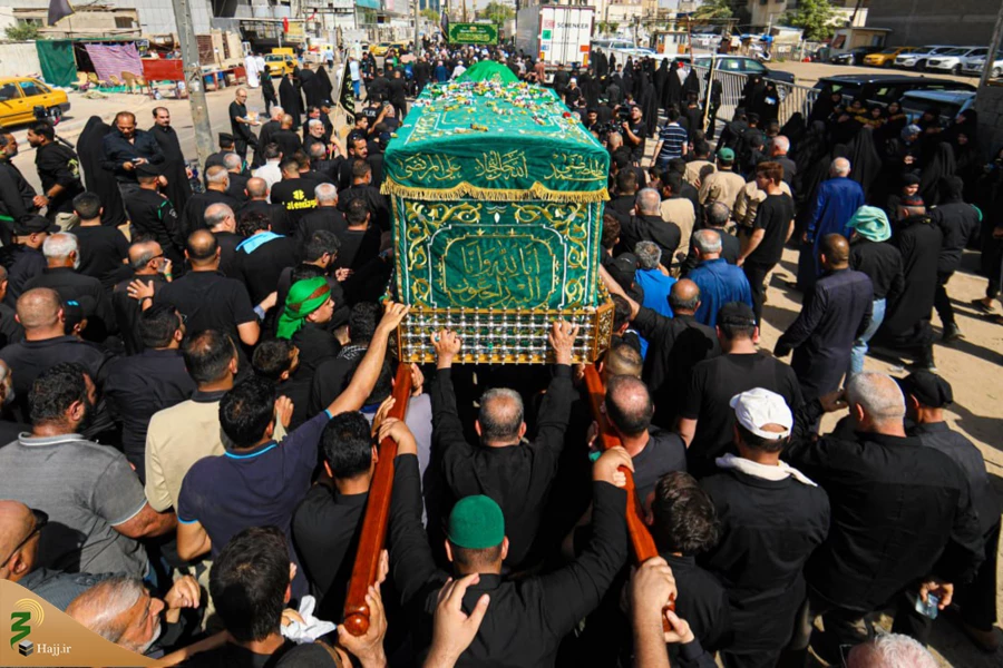 تشییع نمادین پیکر امام جواد علیه‌السلام در کاظمین 25