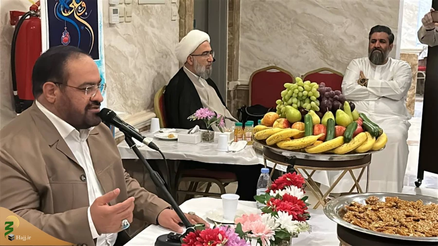برگزاری جشن آسمانی ترین ازدواج در بعثه رهبری در مدینه 3