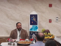 برگزاری جشن آسمانی ترین ازدواج در بعثه رهبری در مدینه 7