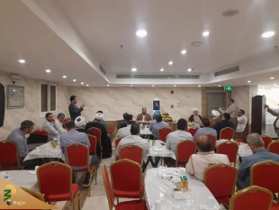 برگزاری جشن آسمانی ترین ازدواج در بعثه رهبری در مدینه 9