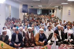 Kumail prayer of Iranian pilgrims in Mecca in the presence of Hojjat al-Islam Navvab 4