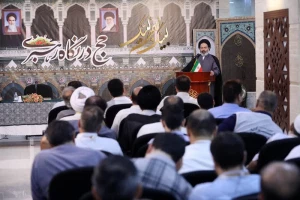 ممثل الولي الفقيه في شؤون الحج و الزيارة في اجتماع «الحج من منظور القائد»؛ إن النبي إبراهيم (عليه السلام) هو رائد البرائة عن الشرك و المشركين.