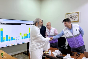 بازدید سرپرست حجاج ایرانی از اتاق کنترل نقل ترددی زائران ایرانی به مشاعر مقدسه 5