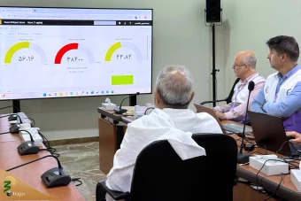 بازدید سرپرست حجاج ایرانی از اتاق کنترل نقل ترددی زائران ایرانی به مشاعر مقدسه 7