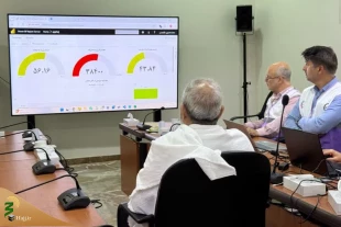 رئیس بعثة الحجاج الإیرانیین یتفقد غرفة التحکم فی نقل الحجاج الإیرانیین إلى المشاعر المقدسة/ عملیات النقل مستمرة بانتظام 3
