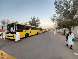 آغاز حرکت حاجیان ایرانی از عرفات به سمت مشعرالحرام 2