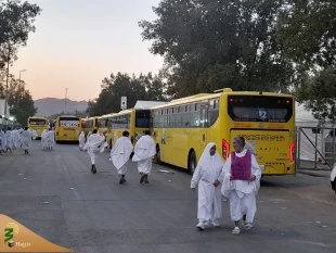 آغاز حرکت حاجیان ایرانی از عرفات به سمت مشعرالحرام 3