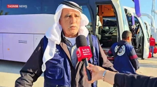  حجاج فلسطینی کرانه باختری؛ نمایندگان اهالی غزه در حج امسال + فیلم 2