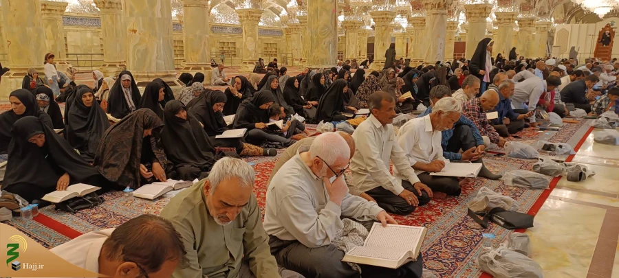 برگزاری دعای روحبخش عرفه در صحن حضرت زهرا (س) نجف اشرف 2