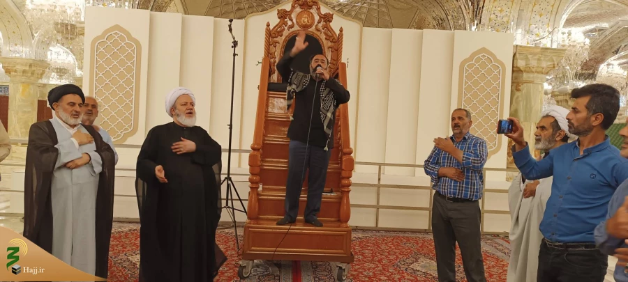 برگزاری دعای روحبخش عرفه در صحن حضرت زهرا (س) نجف اشرف 2