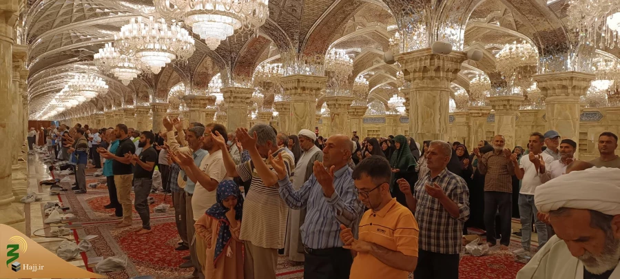 برگزاری دعای روحبخش عرفه در صحن حضرت زهرا (س) نجف اشرف 2
