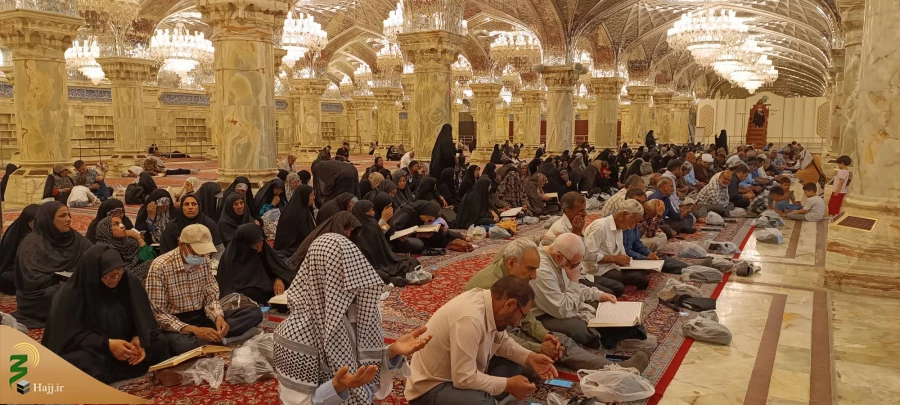برگزاری دعای روحبخش عرفه در صحن حضرت زهرا (س) نجف اشرف 2