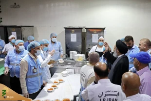 بازدید سرپرست حجاج ایرانی از محل اقامت حاجیان در «مزون متالقه» و گفتگوی صمیمی با زائران 4