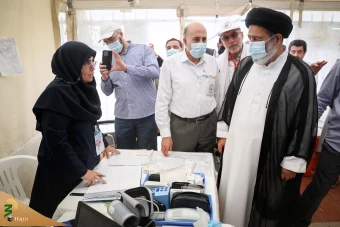 بازدید سرپرست حجاج ایرانی از مرکز بهداشت و درمان مستقر در سرزمین منا 4