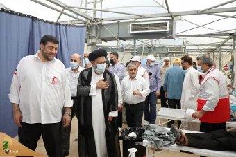 بازدید سرپرست حجاج ایرانی از مرکز بهداشت و درمان مستقر در سرزمین منا 24