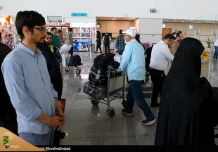 تصاویری از بازگشت اولین کاروان حاجیان ایرانی از عربستان به تهران 4