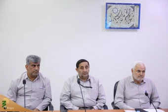  دیدار صمیمانه عوامل اجرایی کاروان بعثه و سازمان حج با نماینده ولی‌فقیه در امور حج 9