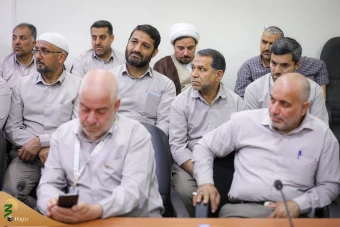  دیدار صمیمانه عوامل اجرایی کاروان بعثه و سازمان حج با نماینده ولی‌فقیه در امور حج 6