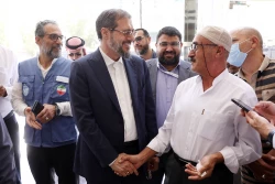 بازدید سرپرست حجاج ایرانی از هتل الرکائز مکه و گفتگوی صمیمی با زائران 2