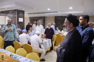 بازدید سرپرست حجاج ایرانی از هتل الرکائز مکه و گفتگوی صمیمی با زائران 4