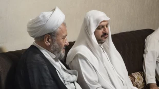 دیدار بعثه آیت الله مکارم شیرازی با مسئول بعثه رهبری در عراق 5