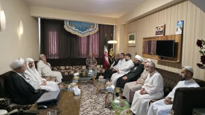 دیدار مسئولان بعثه رهبری و بعثه آیت الله مکارم شیرازی در عراق