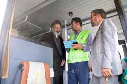 بازدید سرپرست حجاج ایرانی از ایستگاه‌های حمل‌ونقل عمومی زائران در مکه 9