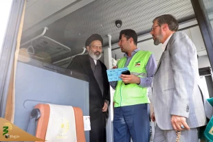 بازدید سرپرست حجاج ایرانی از ایستگاه‌های حمل‌ونقل عمومی زائران در مکه 9