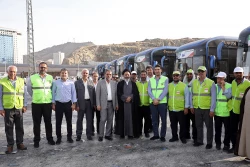 بازدید سرپرست حجاج ایرانی از ایستگاه‌های حمل‌ونقل عمومی زائران در مکه 10