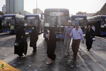 بازدید از ایستگاه‌های حمل‌ونقل عمومی زائران در مکه 17