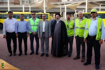 بازدید از ایستگاه‌های حمل‌ونقل عمومی زائران در مکه 6