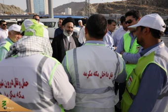 بازدید از ایستگاه‌های حمل‌ونقل عمومی زائران در مکه 11