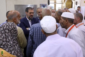 دیدار صمیمی سرپرست حجاج ایرانی با زائران کشورمان در مکه مکرمه _5 35
