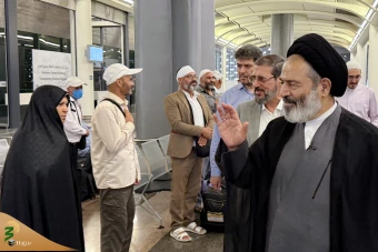 بازدید حاج آقا نواب از ایستگاه قطار مکه 2