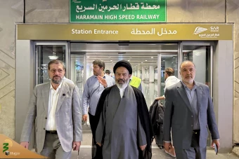 بازدید حاج آقا نواب از ایستگاه قطار مکه 17